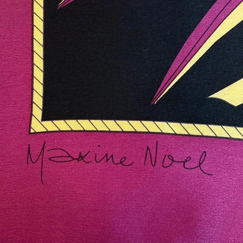 Maxine Noel Silk Scarf • Oscardo 31” Square - Indigenous Canadian Art 🇨🇦 - Picture 5 of 8
